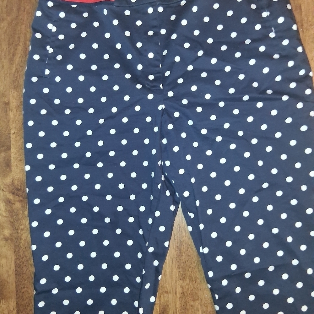Tommy Hilfiger polka dot Ankle Pants Nautical 18 - Picture 2 of 7
